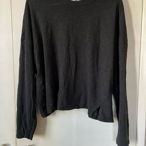 Madewell Black Crop top